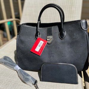 Dooney & Bourke Canvas/Leather Double Handle Tote NWT